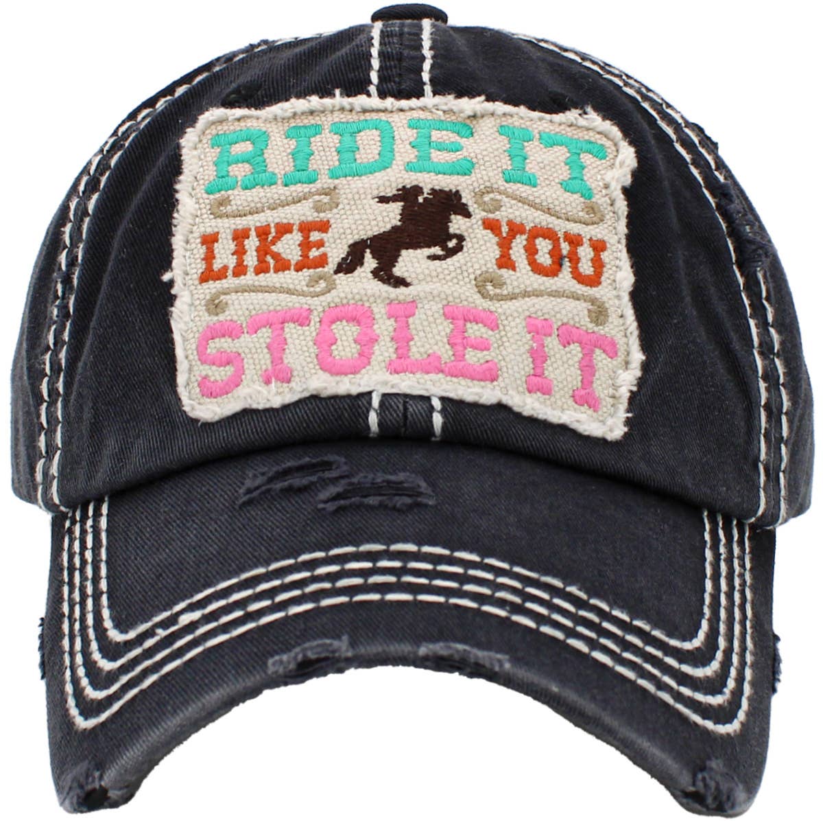 Ride it Like you Stole It Washed Vintage Ball Cap