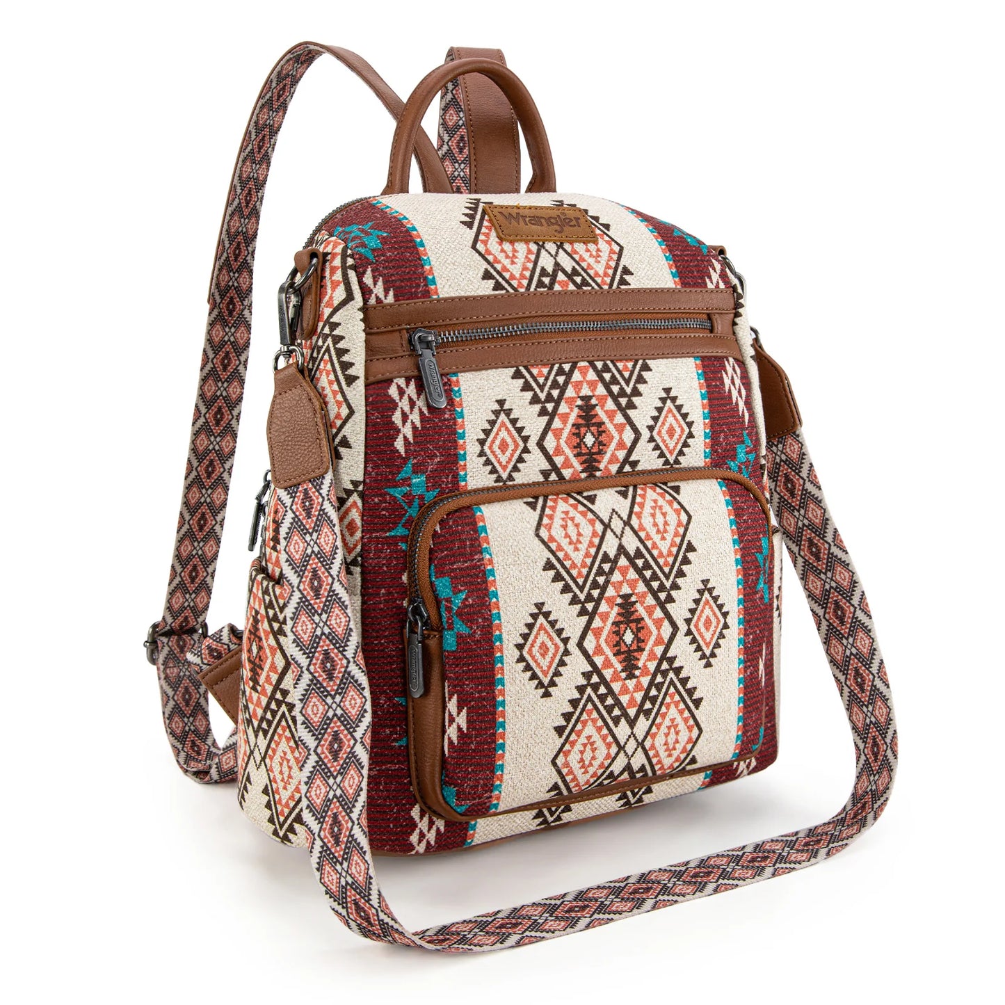 Wrangler Aztec Print Backpack/Crossbody