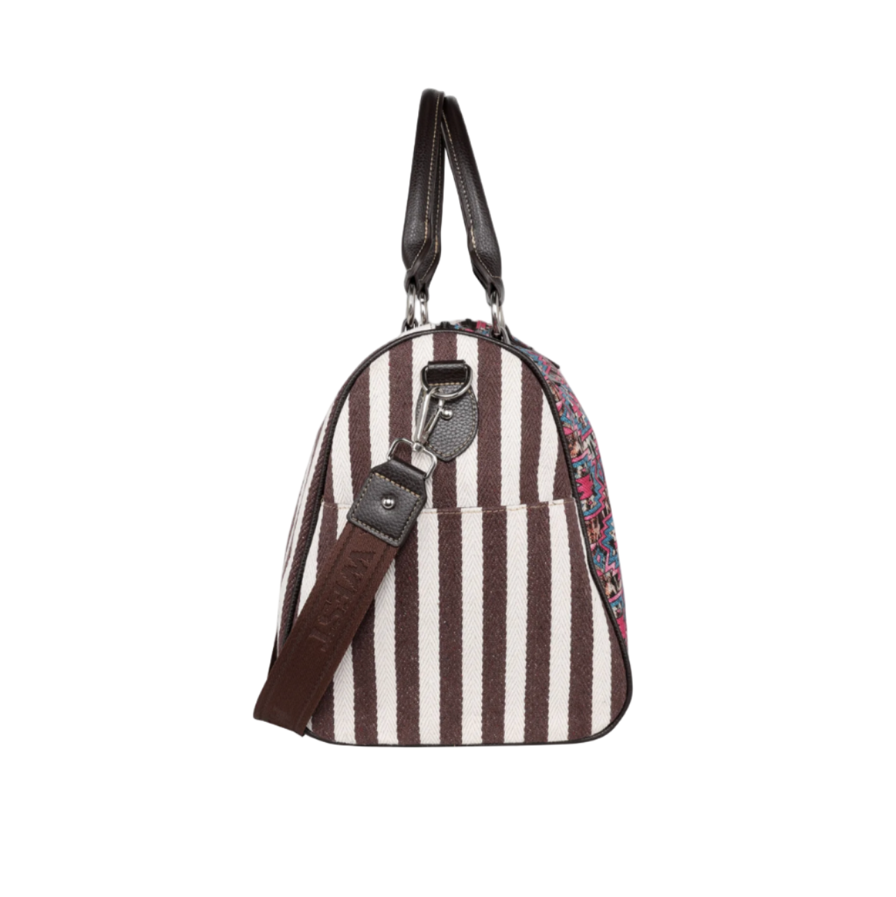 Montana West Aztec Cowhide Print Weekender Bag