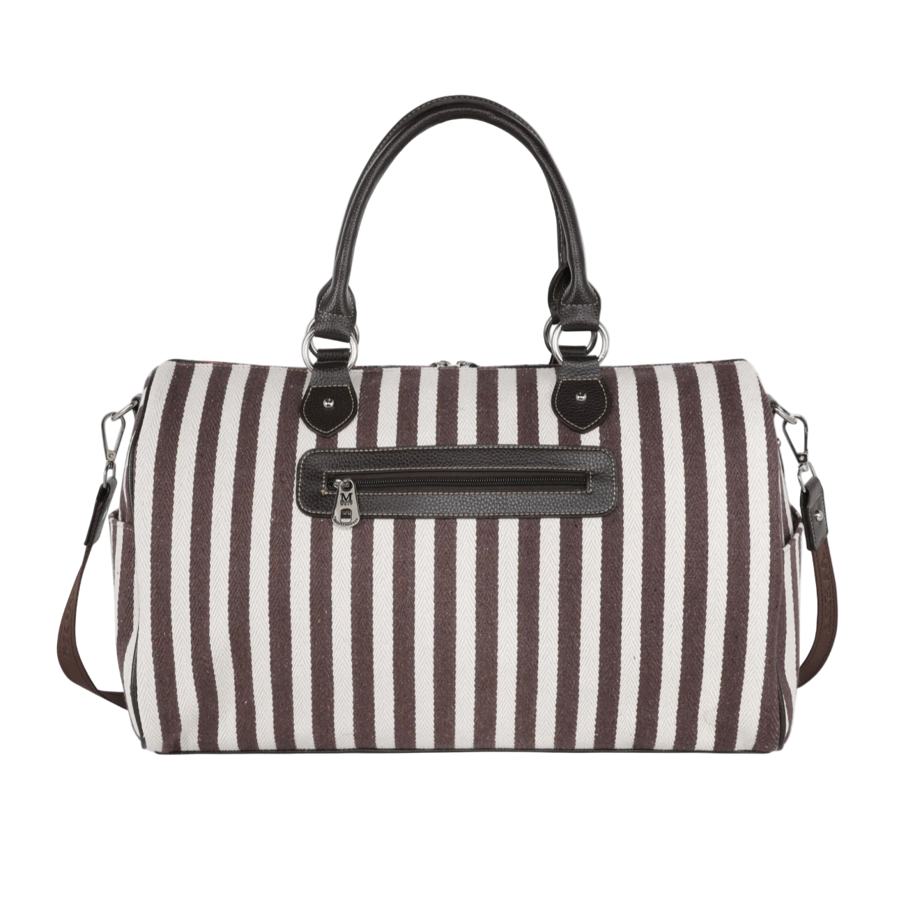 Montana West Aztec Cowhide Print Weekender Bag