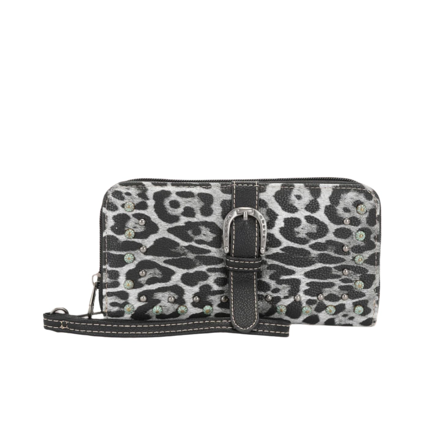 Montana West Leopard Print Collection Wallet Black
