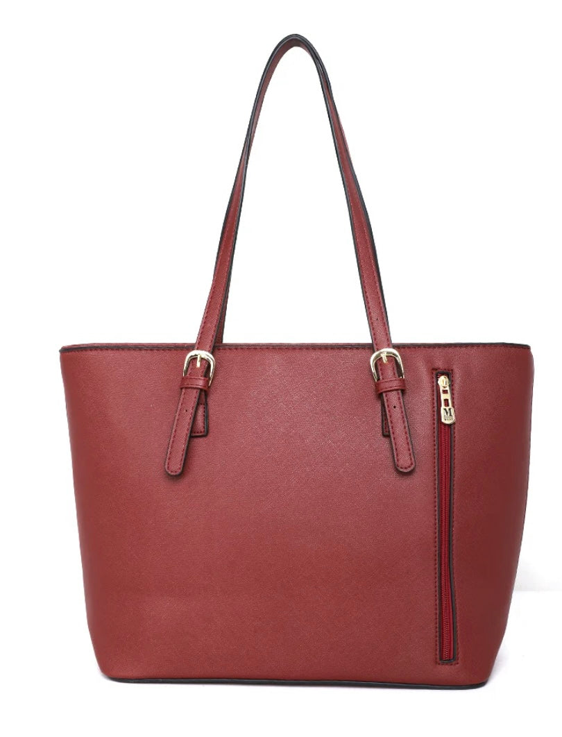 Montana West Concealed Carry Twin Set Basic Tote Red