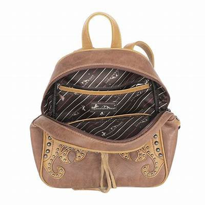 Montana West Boot Scroll Collection Backpack Brown