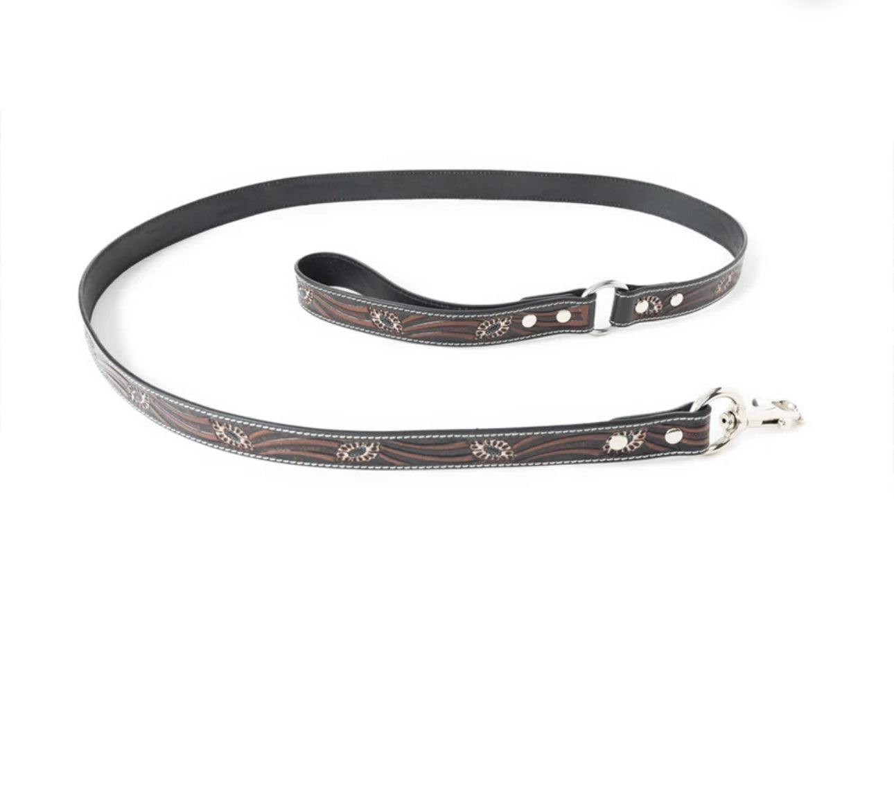 Luna Beam Dog Leash In Dark Brown