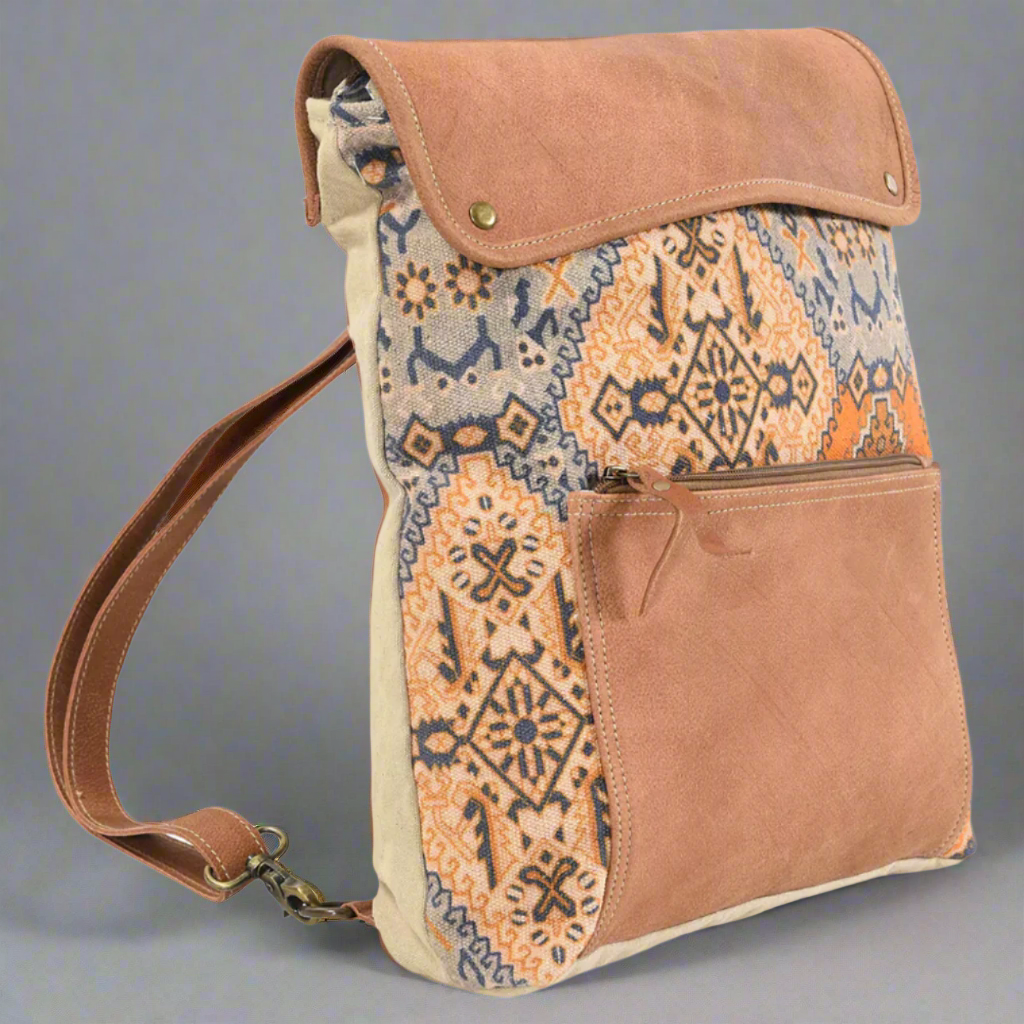 Ohlay Upcycled Vintage Print Backpack
