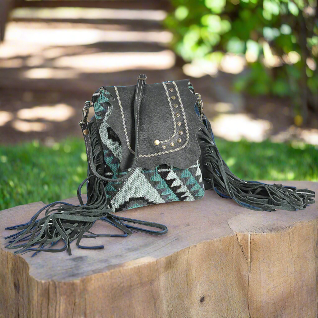 Ohlay Crossbody Upcycled Canvas Blue