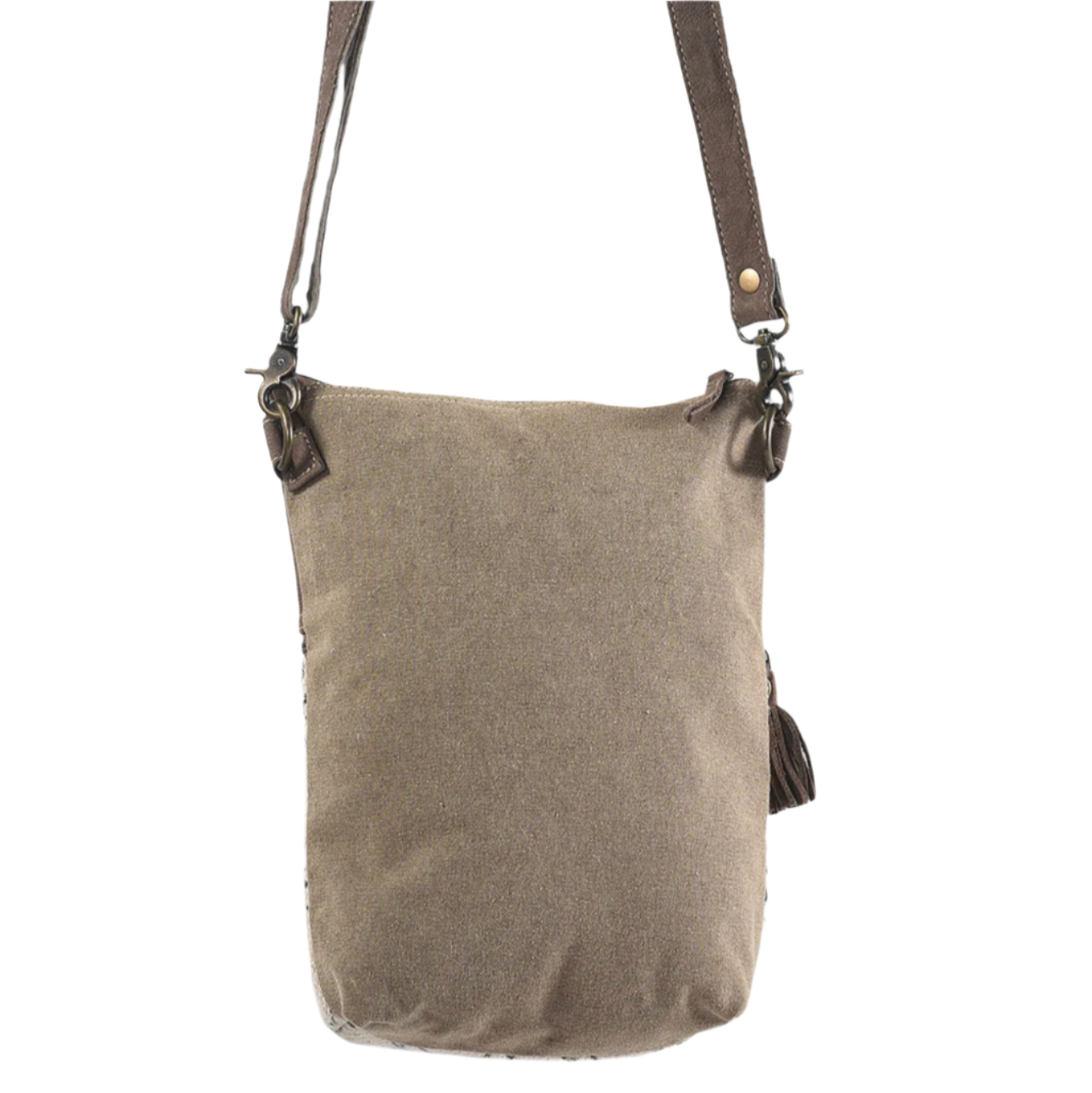 Ohlay Geo Crossbody Leather & Canvas