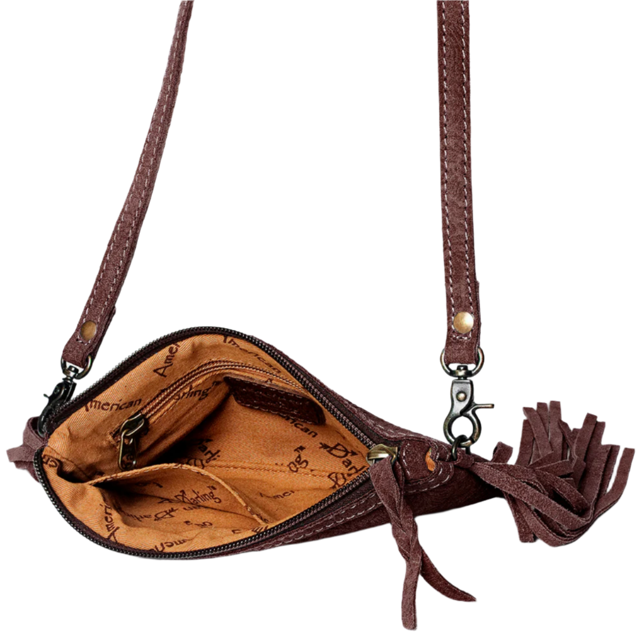 American Darling Crossbody Brown Soft Leather