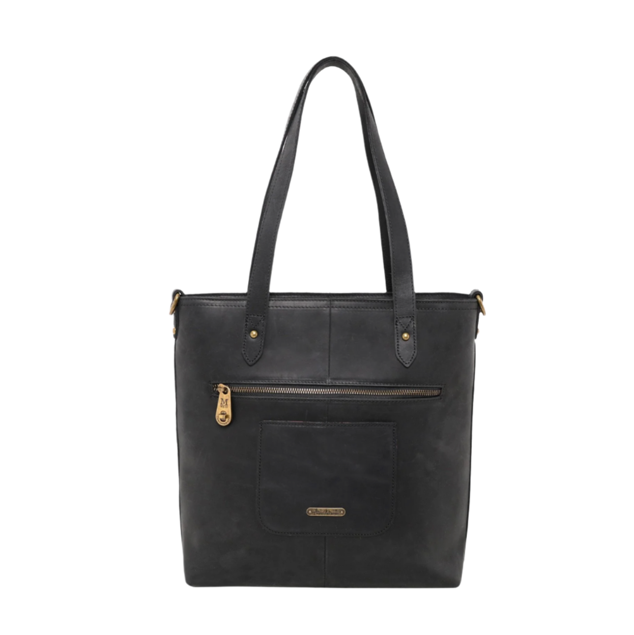 Montana West Real Leather Safety Travel Tote/Crossbody