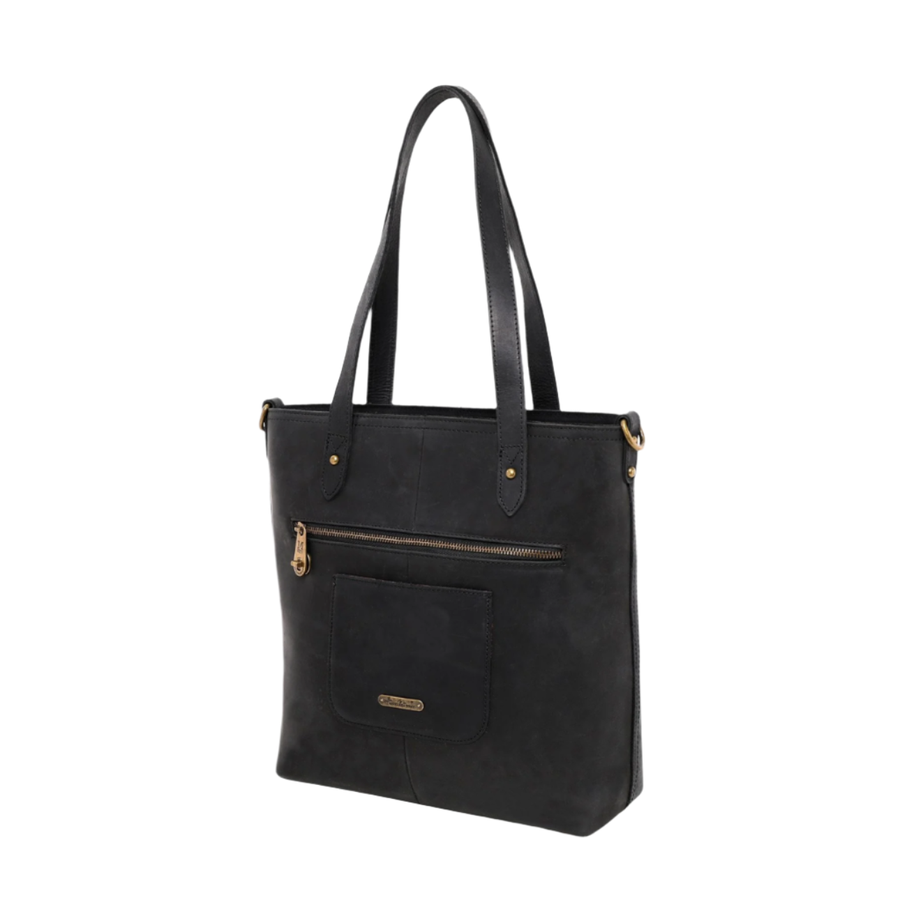 Montana West Real Leather Safety Travel Tote/Crossbody