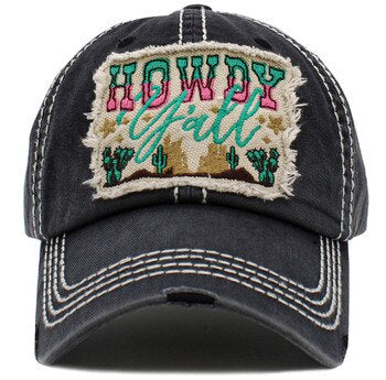 Howdy Y'All Vintage Ball Cap