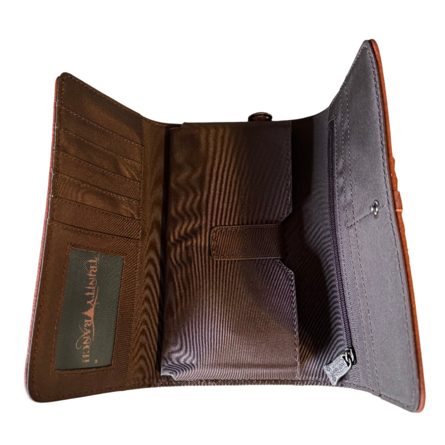 Trinity Ranch Braiding Design Collection Wallet Brown
