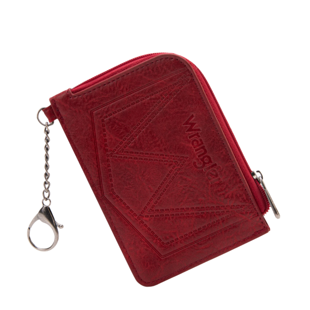 Wrangler Solid Mini Zip Card Case
