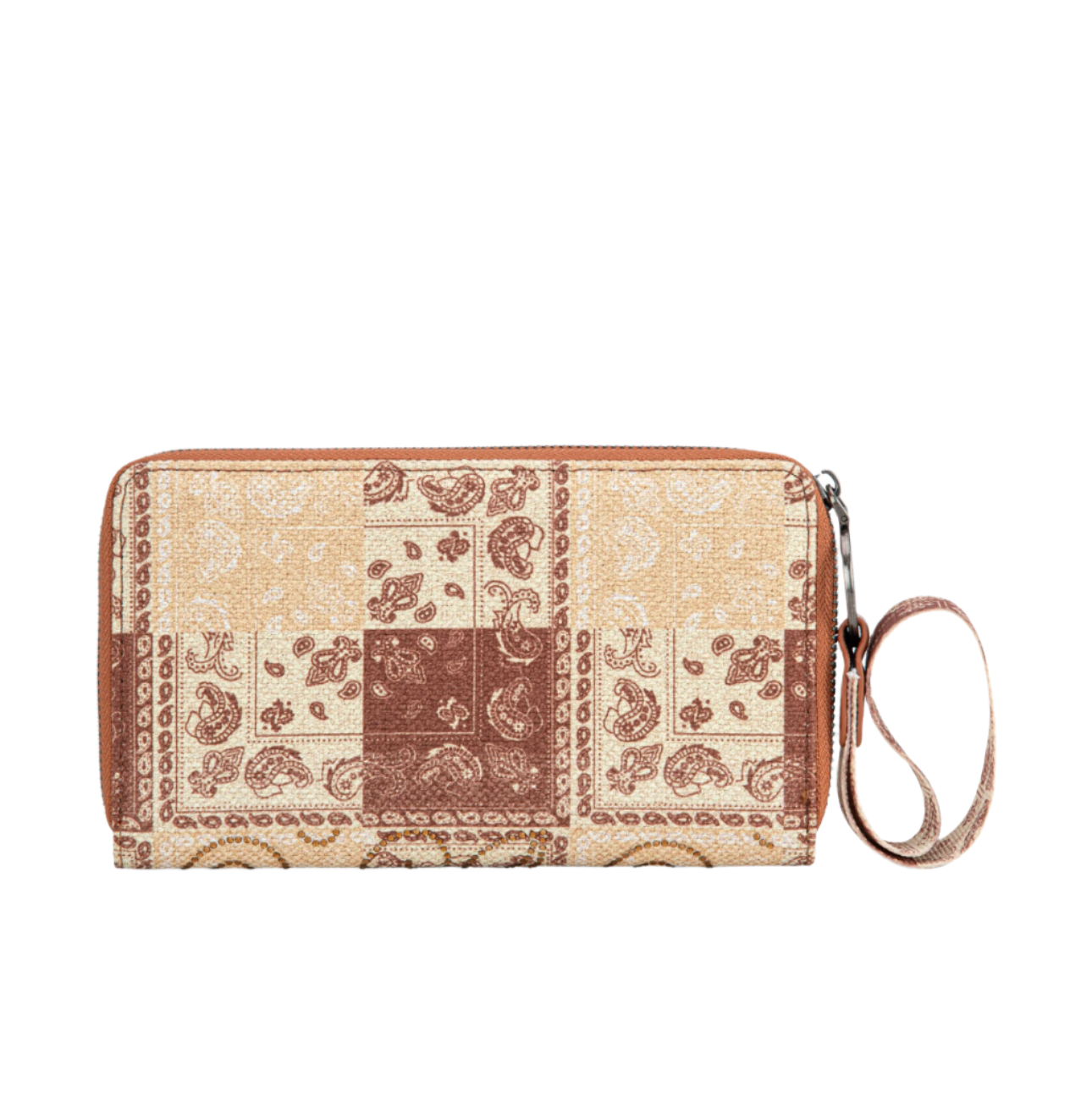 Wrangler Bandana Paisley Print Wallet Brown