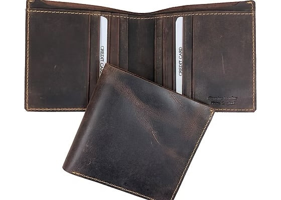 Men's Leather Bifold Wallet LR