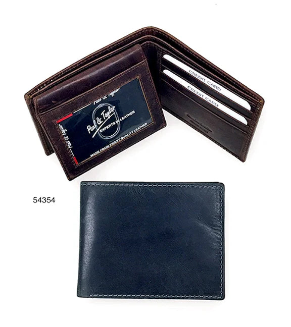 Men's Wallet Bifold Flip Up