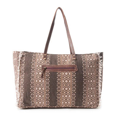 Tribal Spirit Adventure Weekender Bag In Brown