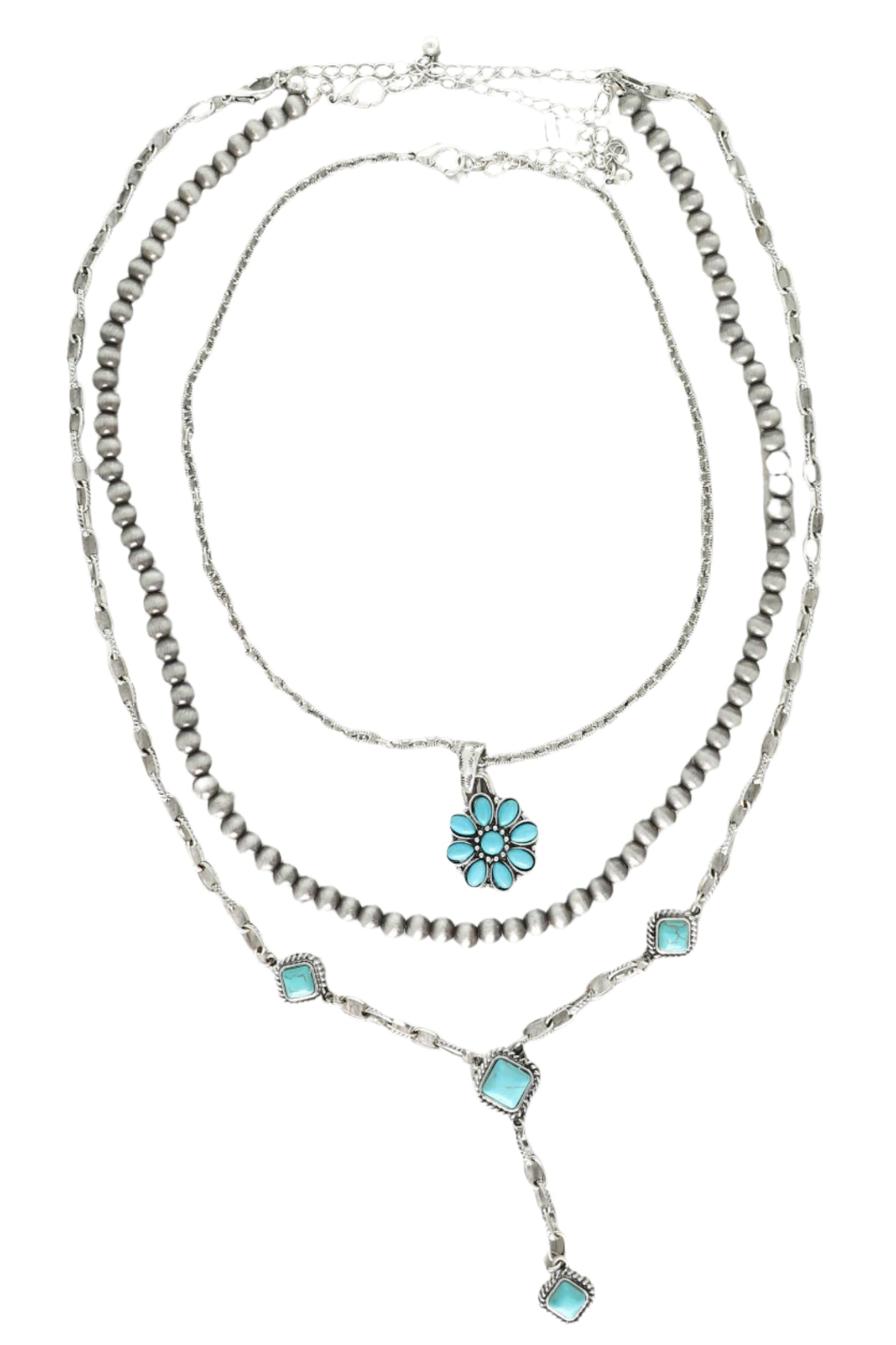 3-Pack Assorted Western Layering Necklace Set