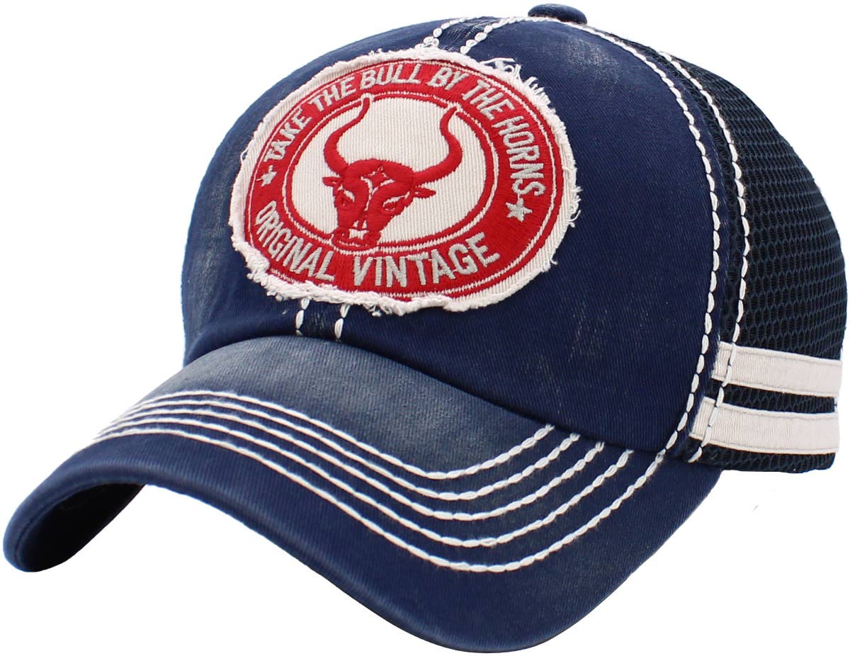 Bull Vintage Meshback Ball Cap
