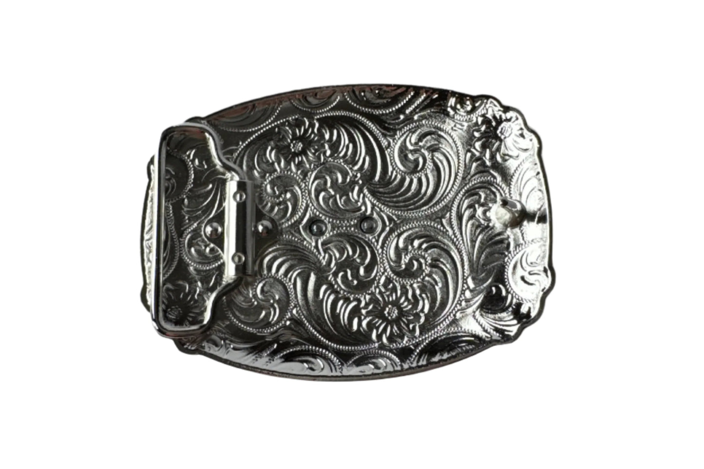 Oversize Bull Rider Gold & Silver Buckle