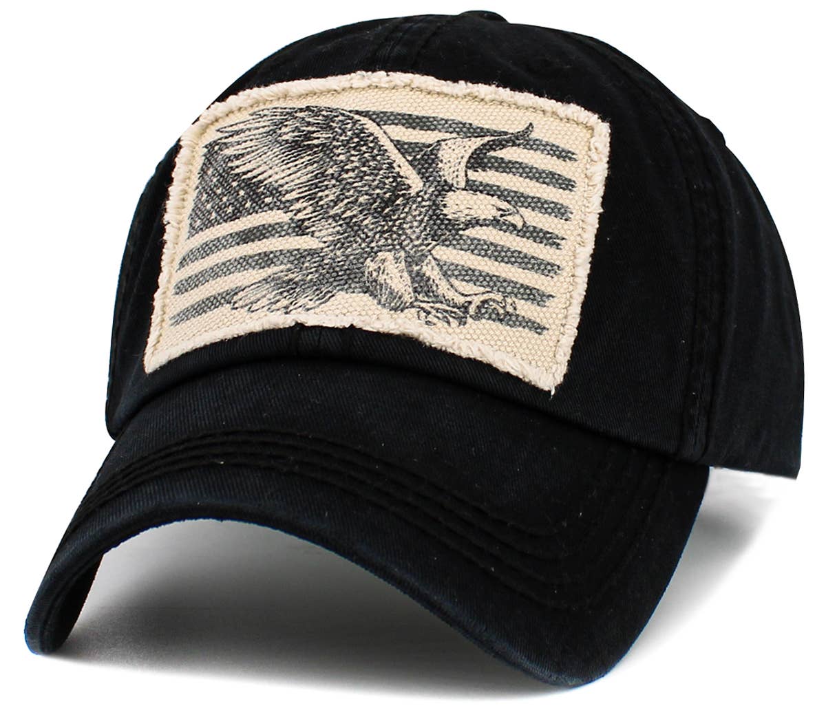 Eagle Flag Vintage Ball Cap