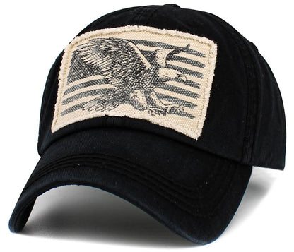 Eagle Flag Vintage Ball Cap
