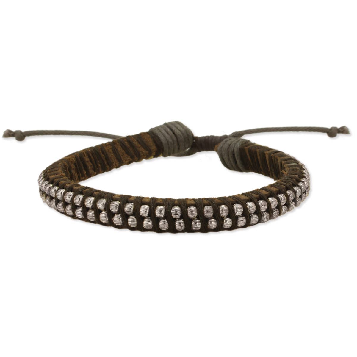 Wild Ride Brown Leather Unisex Bracelet
