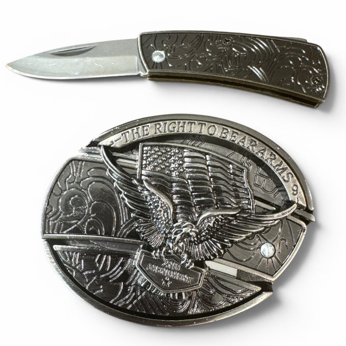 Bear Arms Knife Buckle