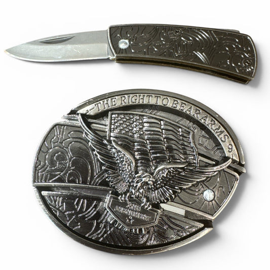 Bear Arms Knife Buckle