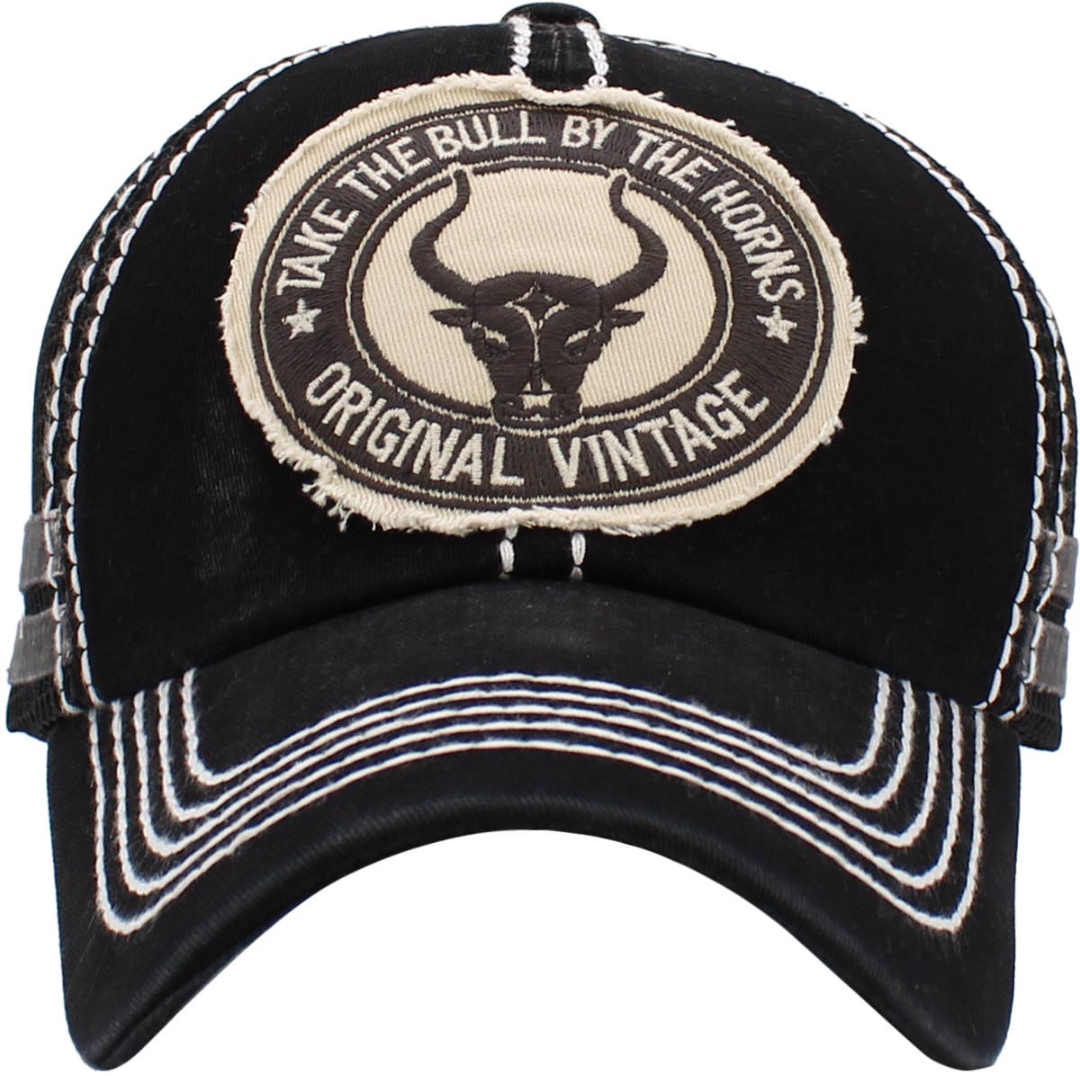 Bull Vintage Meshback Ball Cap