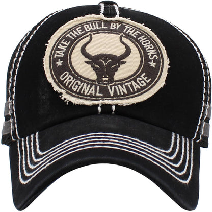 Bull Vintage Meshback Ball Cap