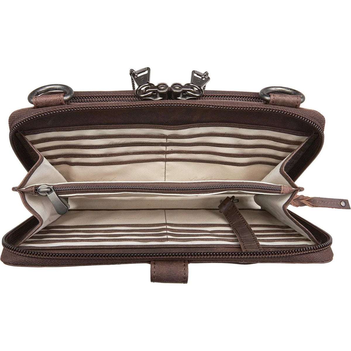 Concealed Carry Millie Leather Crossbody Organizer by Lady Conceal