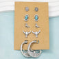Assorted Western Five Pair Earrings Set