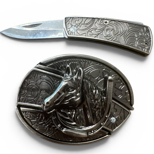Lucky Horse Knife Buckle