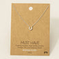 Gold Dipped Mini Horseshoe Pendant Necklace