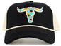 Cow Skull Aztec Meshback Ball Cap