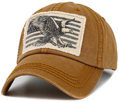 Eagle Flag Vintage Ball Cap