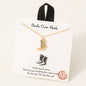 Gold Dipped Western Cowboy Boots Pendant Necklace