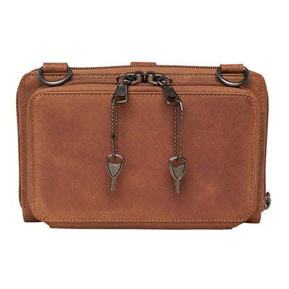 Concealed Carry Millie Leather Crossbody Organizer by Lady Conceal