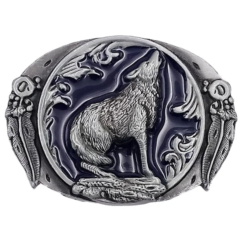 Howling Wolf Belt Buckle