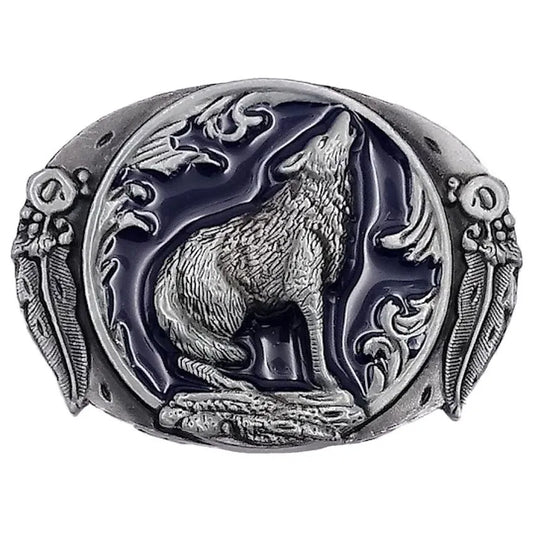 Howling Wolf Belt Buckle