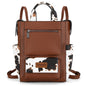 Wrangler Cow Print Tote/Shoulder Bag Convertible Backpack