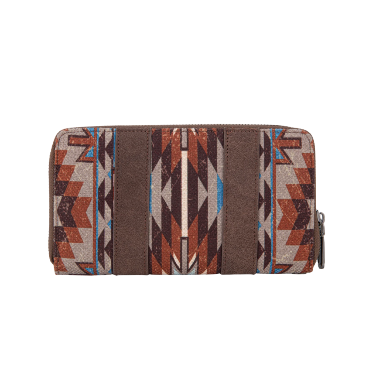 Wrangler Southwestern Art Print Wallet Dark Coffee