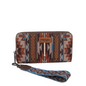 Wrangler Southwestern Art Print Wallet Dark Coffee