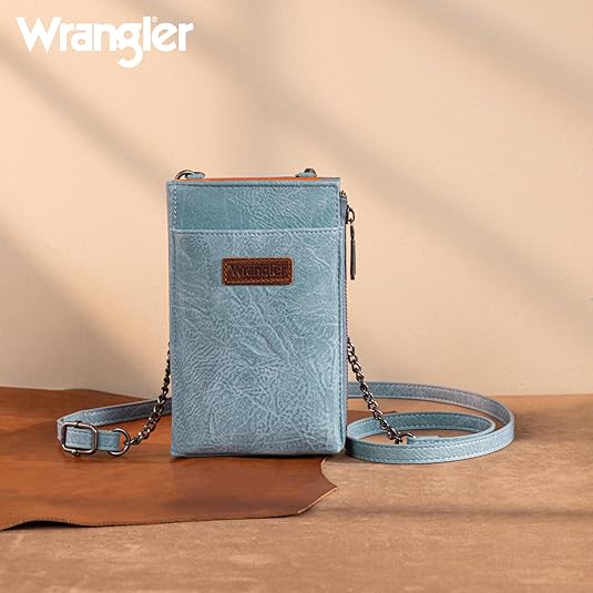 Wrangler RFID Small Crossbody/Cell Phone Wallet
