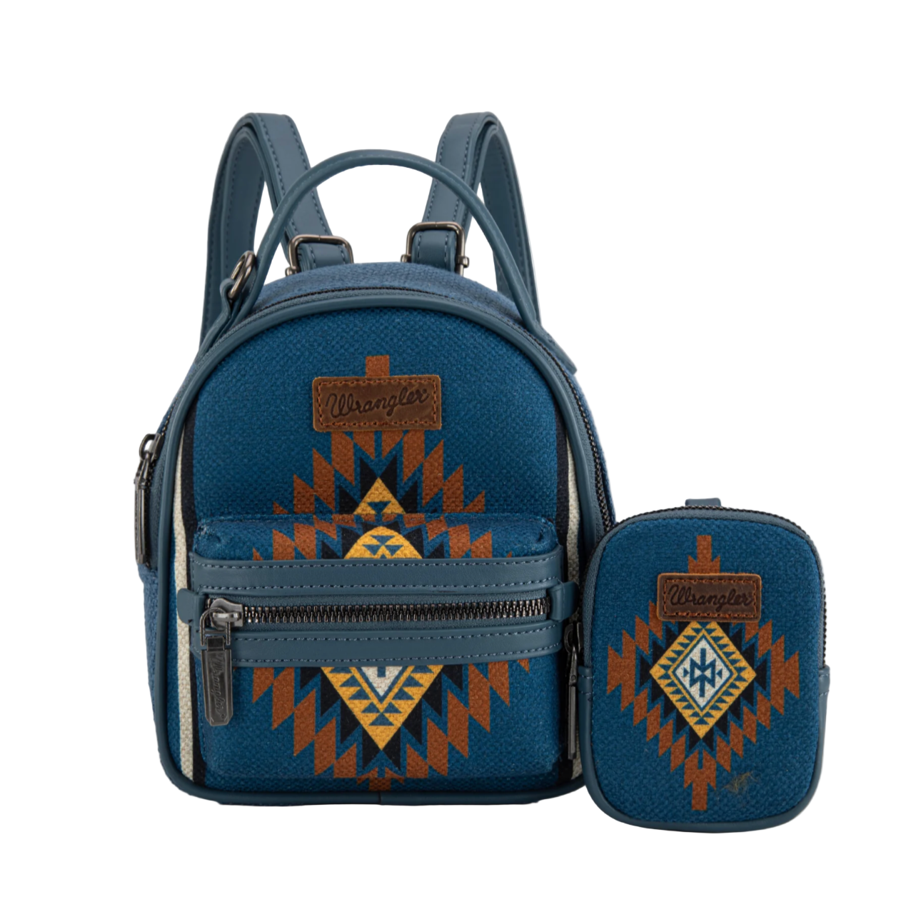 Wrangler Southwestern Knitted Mini Backpack With Coin Pouch