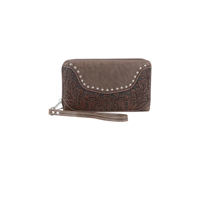 Montana West Tooled Wallet/Wristlet