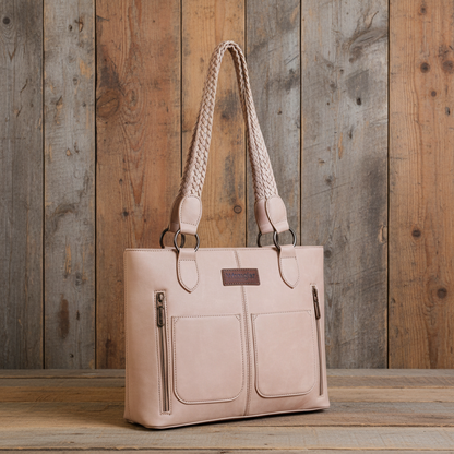 Wrangler Braided Detail Concealed Carry Tote