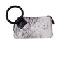 Montana West Hair-on Tooled Ring Handle Wristlet Clutch Bag
