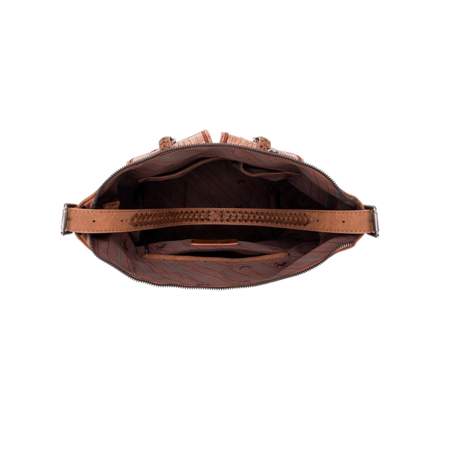 Montana West Croc Print Concealed Carry Hobo